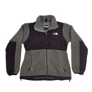 The North Face Denali‎ Fleece Full Zip Jacket Womens S Gray Purple